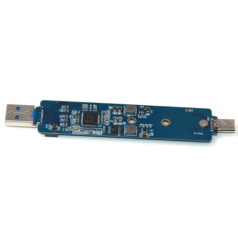 M key NVME PCI Express M.2 SSD HDD Enclosure 2 in 1 USB3.1 Type A C to PCI-E NGFF Portable Box for Samsung 960 EVO PM961 PM951