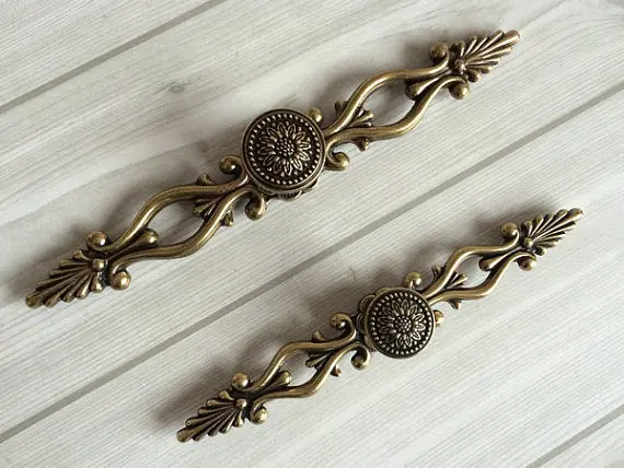 Ручки для комода ручки выдвижных ящиков античные бронзовые кухонного шкафа в