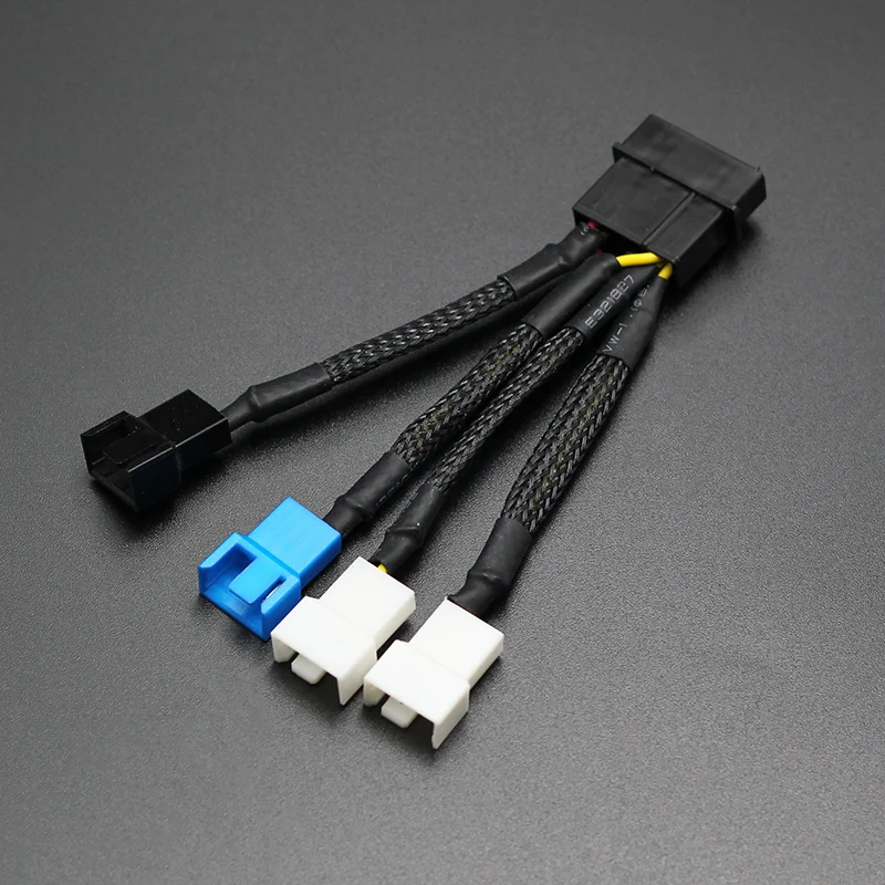 2 шт. кабели питания для компьютерных кулеров от Molex до 3Pin 12 В * 2/5 1/7 в 1|Компьютерные