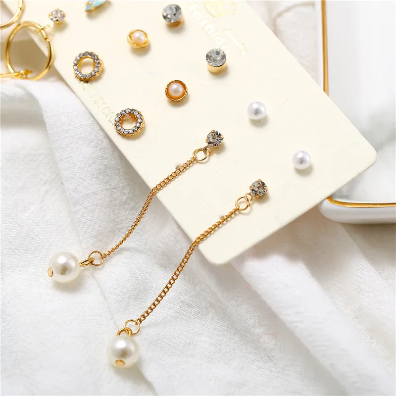 AY Модные металлические серьги с длинной цепочкой набор для женщин ювелирные