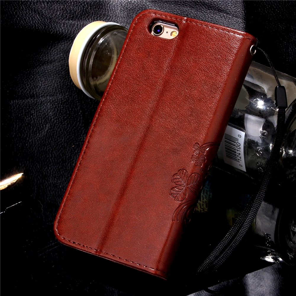 Чехол-книжка Funda Clover для Apple iPhone 6 6s кожаный чехол роскошный флип-чехол мобильный