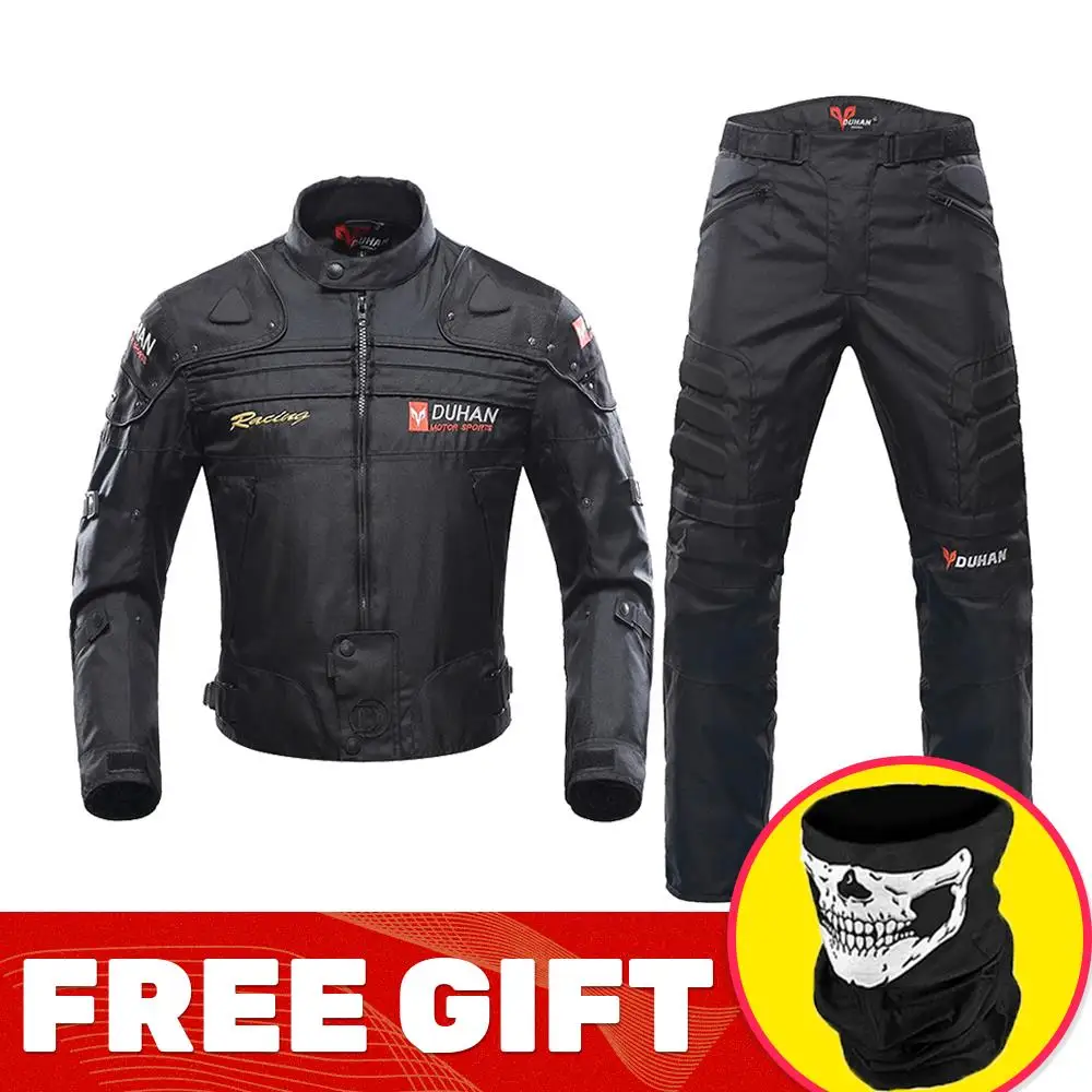 D-020 Black Suit DUHAN мотоциклетная куртка, Мужская Защитная Экипировка, мотоциклетная куртка, мотоциклетная куртка, ветрозащитная, морозостойкая, туристический, мотоциклетный, для верховой езды - Цвет: D-020 Black Suit