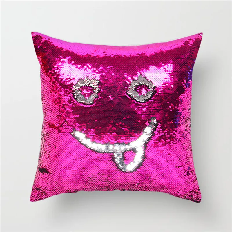 Fuwatacchi Русалка Подушка декорированная блестками крышка с геометрическим принтом