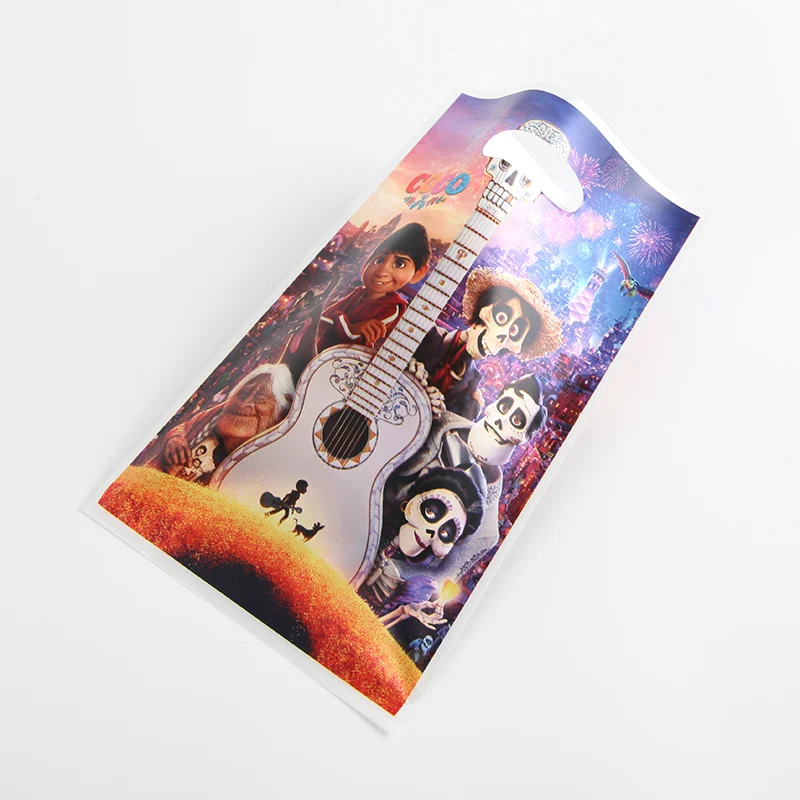 6 шт./лот disney COCO тема пластиковый подарочный мешок детская вечеринка на день рождения хозяйственная сумка детский душ Свадебные украшения Поставки