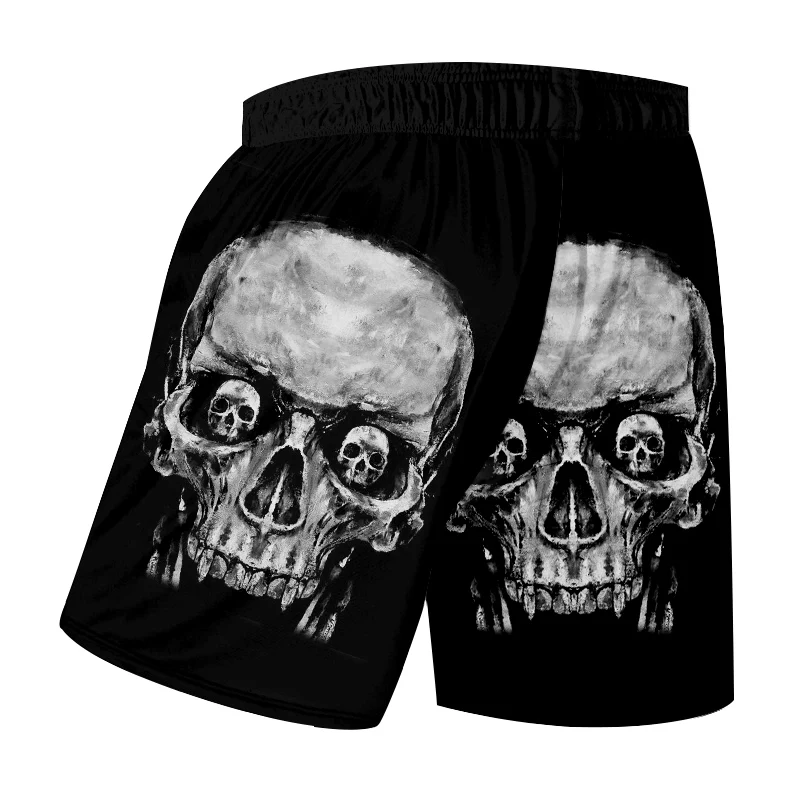 Шорты UJWI мужские с 3D принтом повседневные штаны для отдыха в байкерском стиле