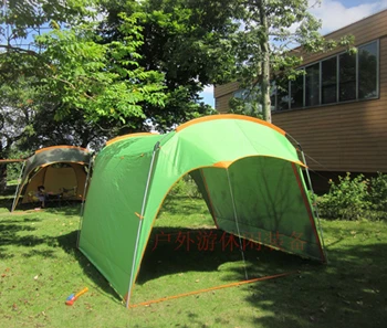 Grass Green Новое поступление, ультрабольшая кемпинговая палатка для 5-8 человек, большая беседка с защитой от ультрафиолета, пляжный тент Carpas De Camping - Цвет: Grass Green