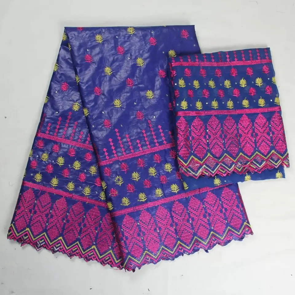 Набор 5 ярдов африканские бассейна кружева с 2 французский чистая кружево Riche