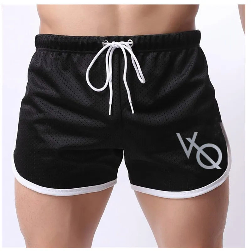 Новые летние мужские тонкие шорты длиной до икры для фитнеса бодибилдинга