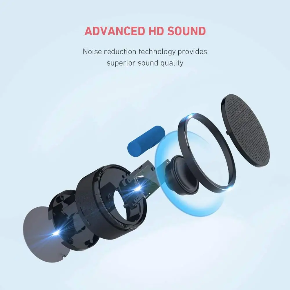 Портативный bluetooth динамик lenue 4 2 Playtime 18H беспроводной HD Звук встроенный микрофон TF