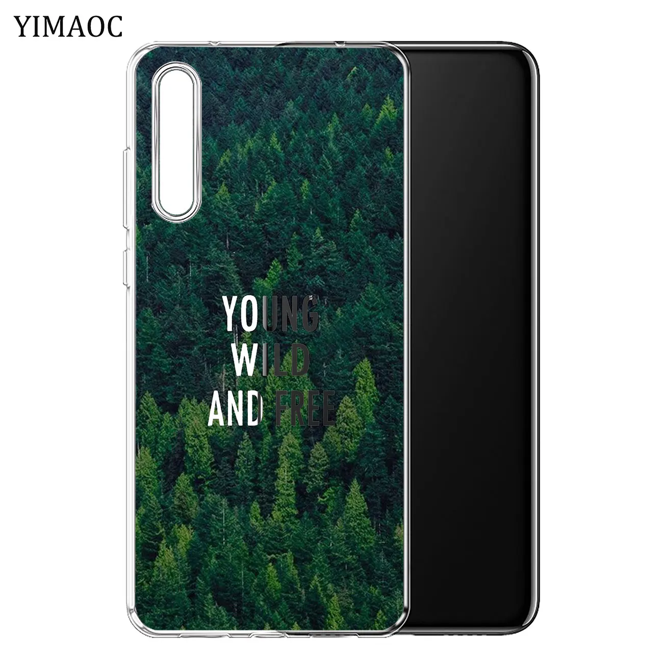 Мягкий силиконовый чехол YIMAOC Young Wild Freelance и Free для Huawei P30 P20 Pro P10 P8 P9 Lite 2017 2016 2015 P smart Z
