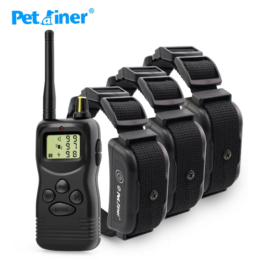 Petrainer 900B 3 водонепроницаемый и Перезаряжаемый! Электрический lcd shock Вибрационный