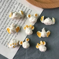 new arrived 30pcslot cartoon animals heads shape plastic beads diy jewelry earringbraceletkeychain pendant accessory