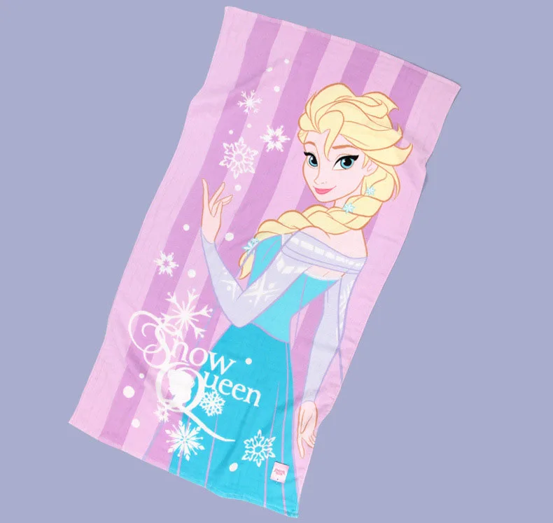 Disney 140*70 см Принцесса Королева Эльза замороженная Марля подушка для купания младенцев полотенце хлопок мягкое пляжное полотенце подарки для мальчиков девочек банное полотенце