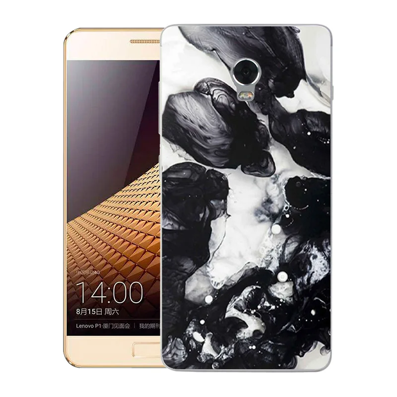 Мягкий силиконовый чехол из ТПУ для Lenovo Vibe P1 с мраморным принтом|lenovo cover|lenovo vibe p1