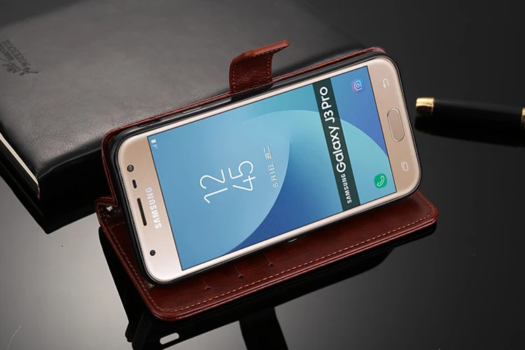 Чехол-кошелек из натуральной кожи для Samsung Galaxy J7 2017 флип-кейс чехол Hoesje J730