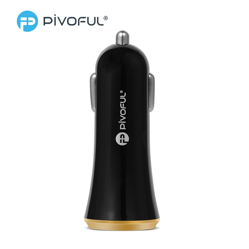 Pivoful 2 Port Output USB Car Charger For Samsung Galaxy S8 9 Xiaomi Phone Tablet Fast iPhone 8 7 6 5 Huawei Honor | Мобильные