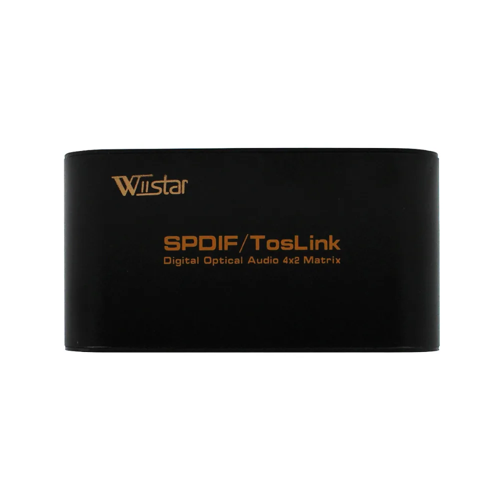 Новая высококачественная портативная цифровая оптическая аудиоматрица SPDIF/Toslink 4
