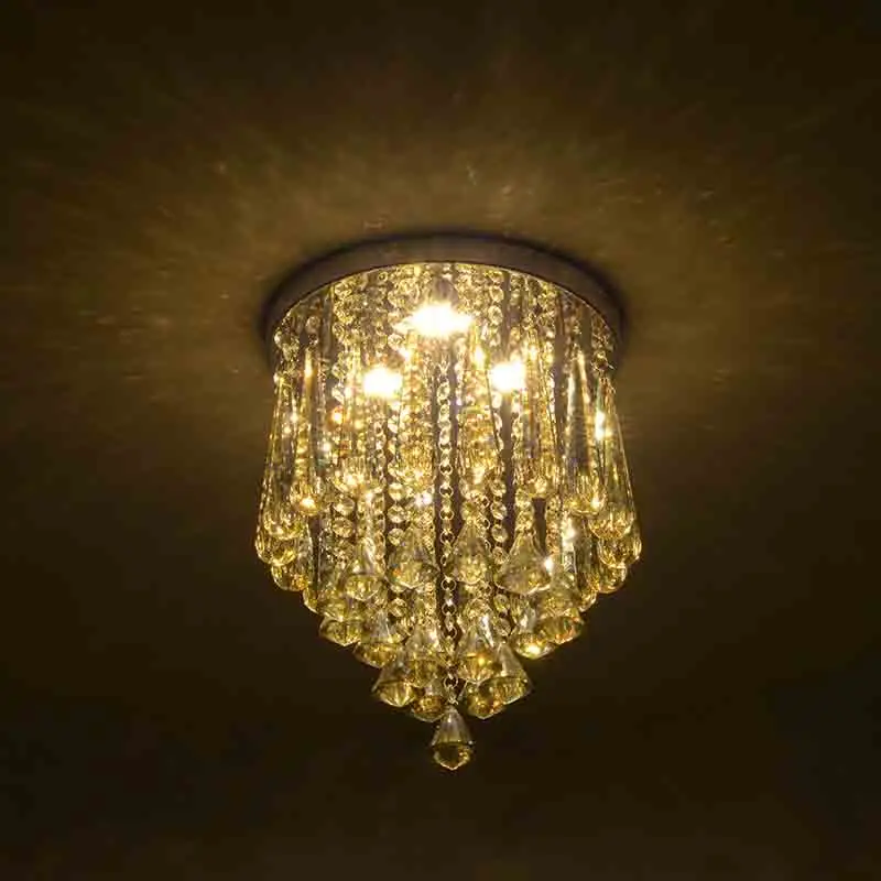 Современный минималистичный Хрустальный потолочный светильник светодиодный