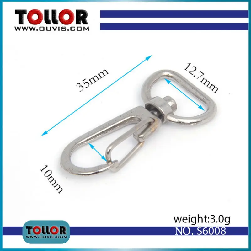 

High Quality Swivel Dog Buckle Handbag hardware Metal Clasp For bag Trigger Snap Hook Buckle Luggage DIY Accessories