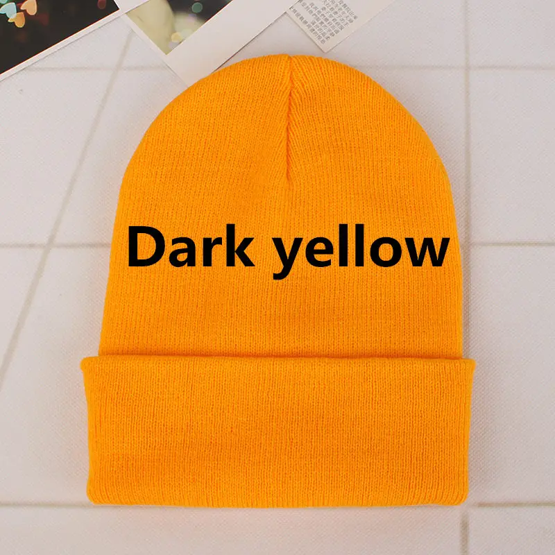 DIY design Accepts One Winter Beanie 24 Colors Hats Printing Your Own Logo Customized Fashion Warm Cap Unisex Elasticity Knit