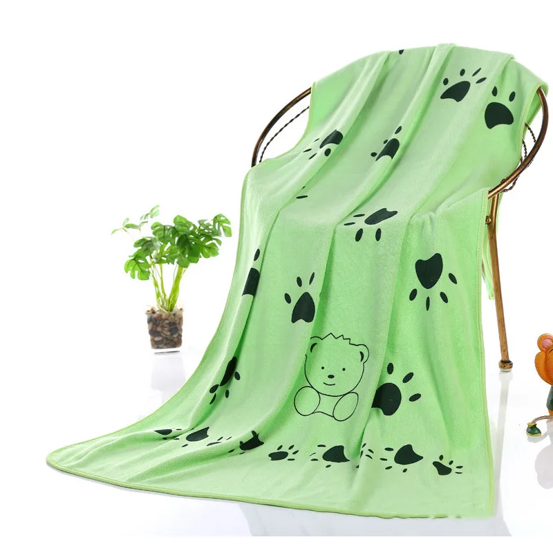 Банное полотенце для собак мягкое водопоглощающее сушки волос 140x70 см товары