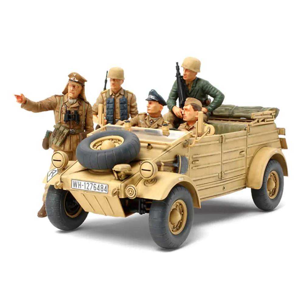 Tamiya 35304 1/35 немецкий Kubelwagen Тип 82 Ramcke Парашютная команда в сборе AFV модель