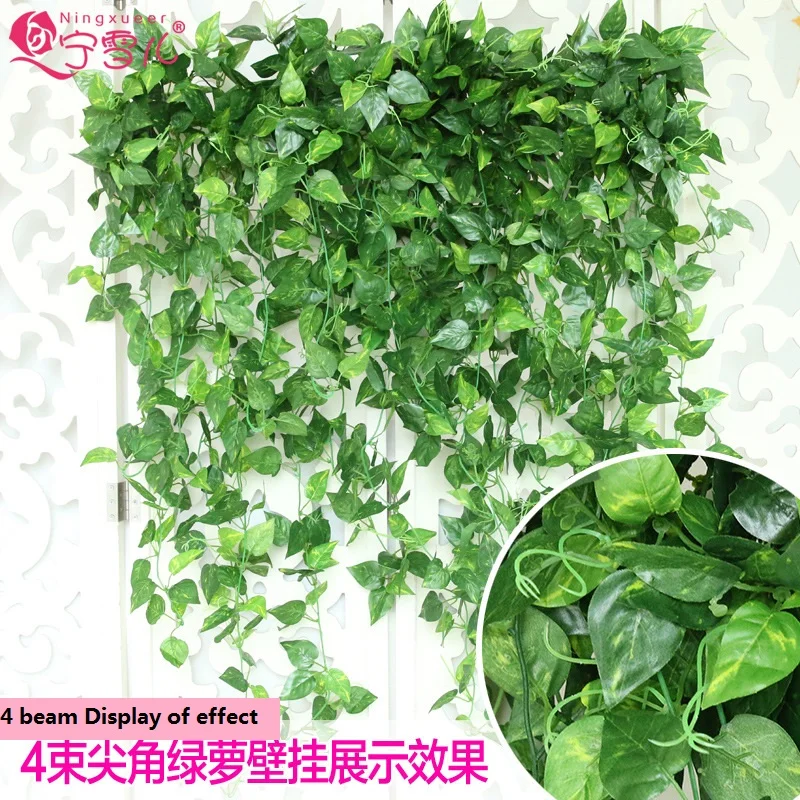 Рождественские украшения для дома имитация цветов искусственные зеленые листья