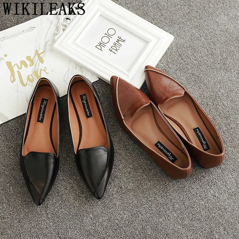 

Женские туфли на плоской подошве с острым носком, удобная обувь, дизайнерские туфли, женские брендовые лоферы, женская обувь Ayakkabi