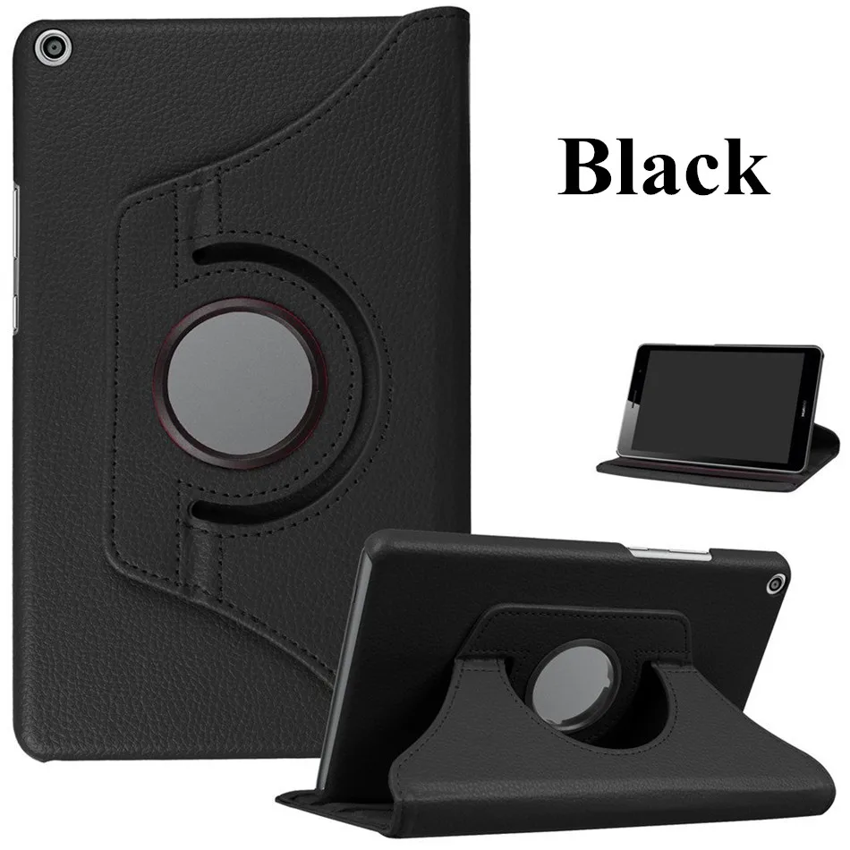 Вращающийся на 360 из искусственной кожи чехол для huawei MediaPad T3 8,0 Honor Play Pad 2 KOB-L09 KOB-W09 чехол для планшета+ Бесплатный OTG+ пленка+ ручка