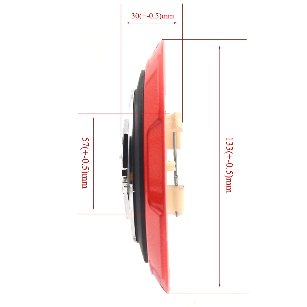 Колпачок ступицы колеса из сплава 133 мм 4 шт. для Fiat 500 Abarth 04726184AA 53106013 86919 черный