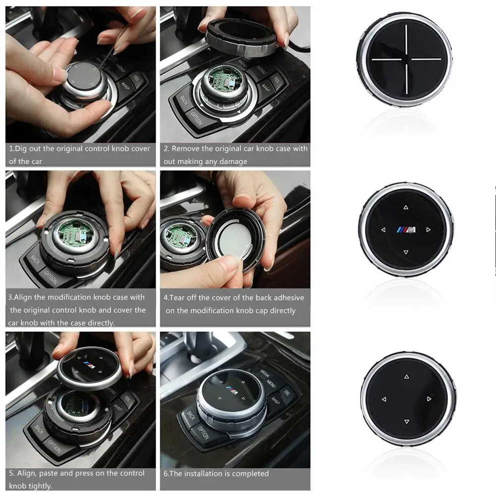 Multimedia Idrive Modification Button Cover Knob For BMW X1 / X3 X5 X6 1/ 2/ 7/ 3 /5 Series Car Accessories | Автомобили и