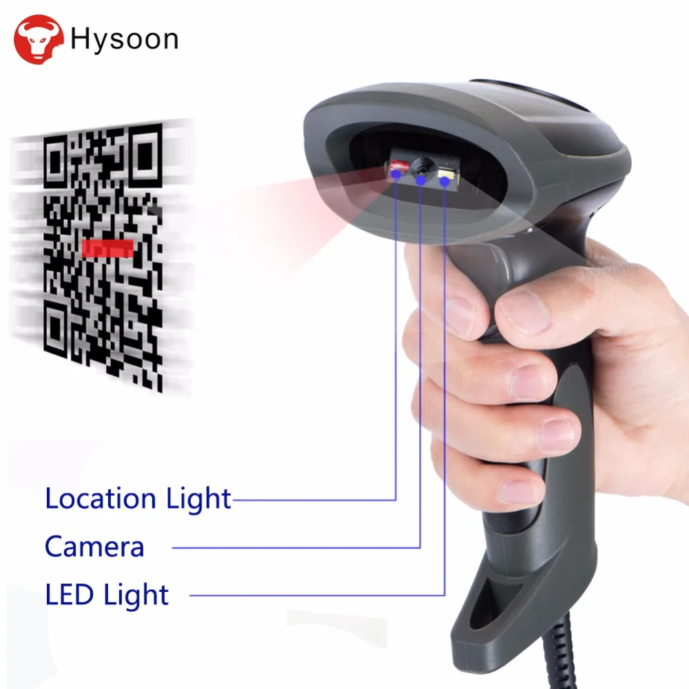 Беспроводной штрих кодов ручной 2 4 ГГц Беспроводная Штрих Scanner1D 1 размер 2D QR PDF417