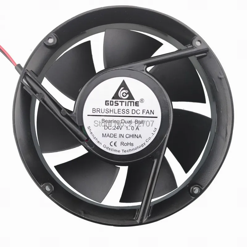 Gdstime DC 24V 170 мм двойной шариковый подшипник металлический инвертор Бесщеточный