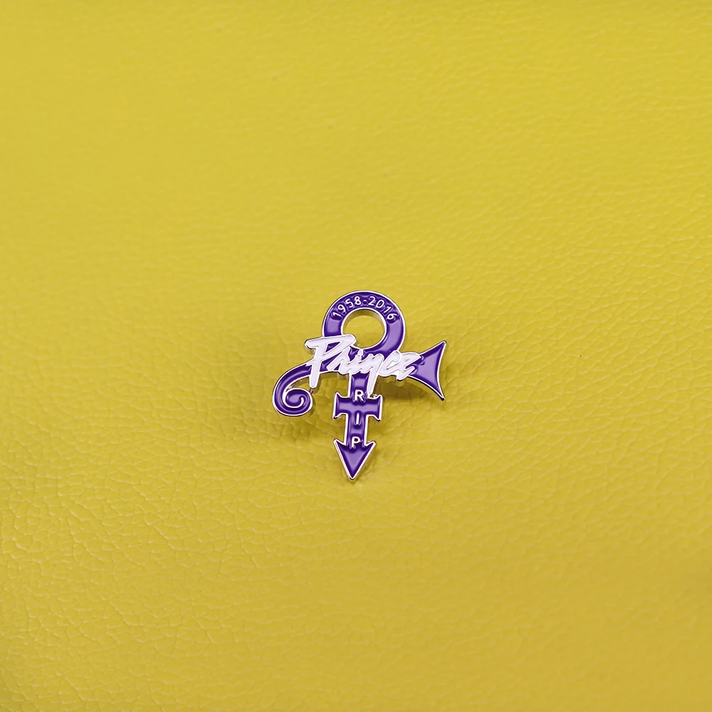 1985- Rip Prince pin, брошь с символом, фиолетовый дождь, стиль, поклонники, памятный значок, искусство, музыкальные Джерси