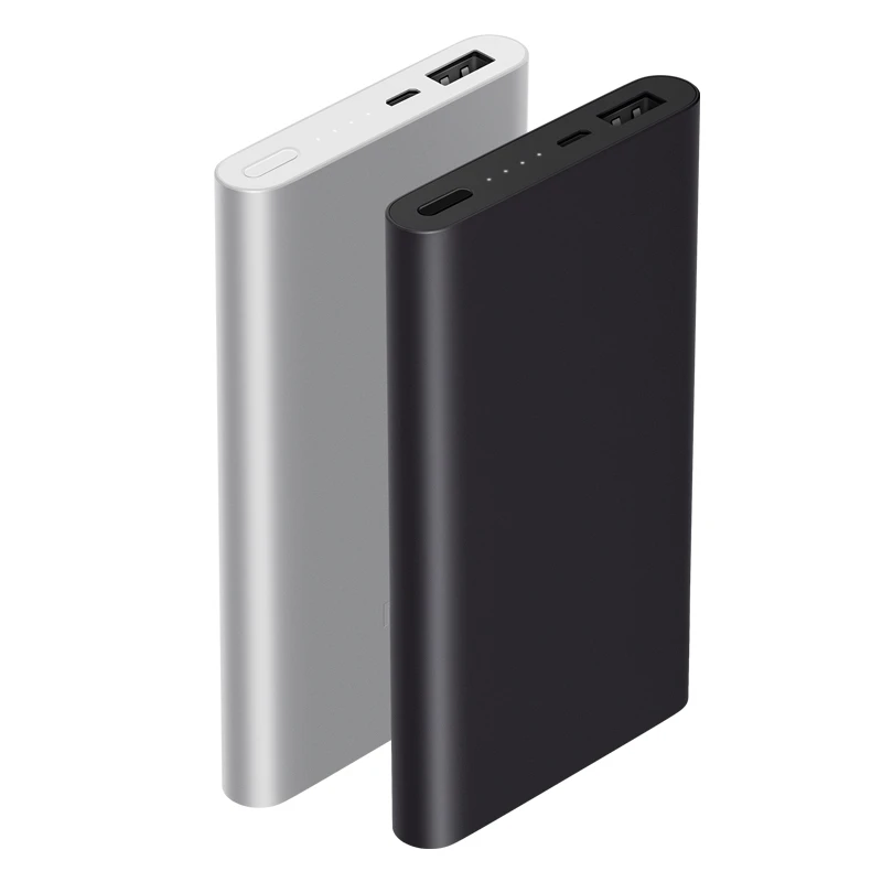 Оригинальный Xiaomi Mi power Bank 2 10000 мАч двойной USB выход 18 Вт 5 В/9 В/12 в Max Быстрая зарядка