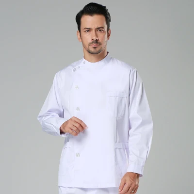 only tops Новое поступление! осенняя и зимняя Больничная медицинская одежда с длинными рукавами для врача, хирургическая изолирующая медицинская форма, набор с эффектом потертости - Цвет: only tops