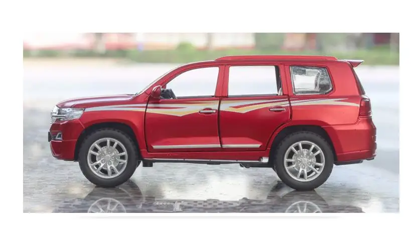 1:32 Land Cruiser, 6 открытых дверей, со звуком и светильник, модель из сплава, эксклюзивные модели