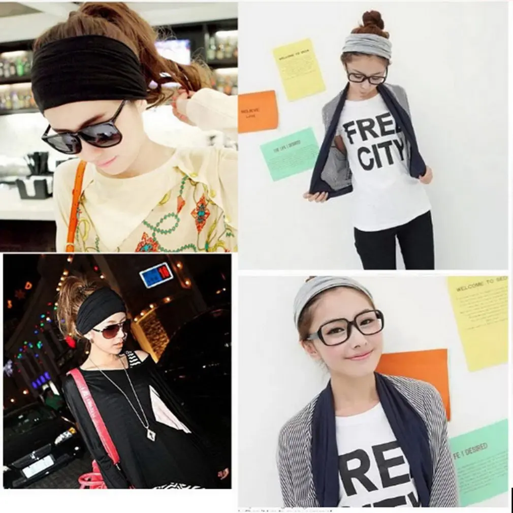 Повязка на голову для йоги Спортивная Женская эластичная резинка волос тюрбан