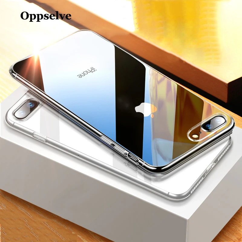 Роскошный силиконовый чехол для телефона iPhone Xs Max Xr X 10 8 7 6 S 5 SE 2020 прозрачный