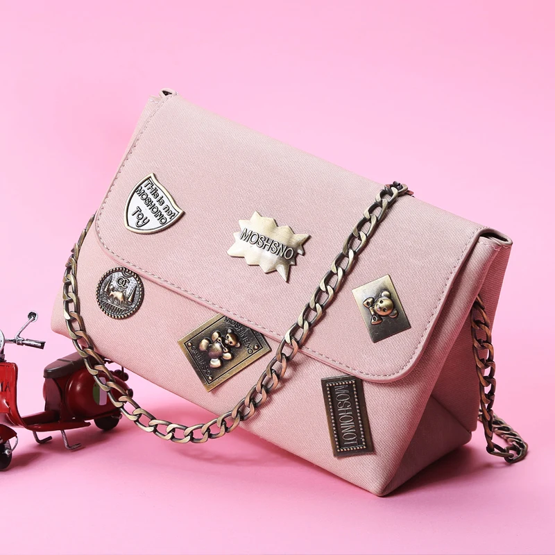 Мини Сумки Конверт Плеча Женщины 2016 Девушку Посланник Crossbody Щитка Цепи Мешок