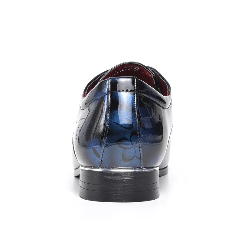 COSIDRAM лакированная кожа оксфорды обувь для мужчин строгие туфли мужские с острым