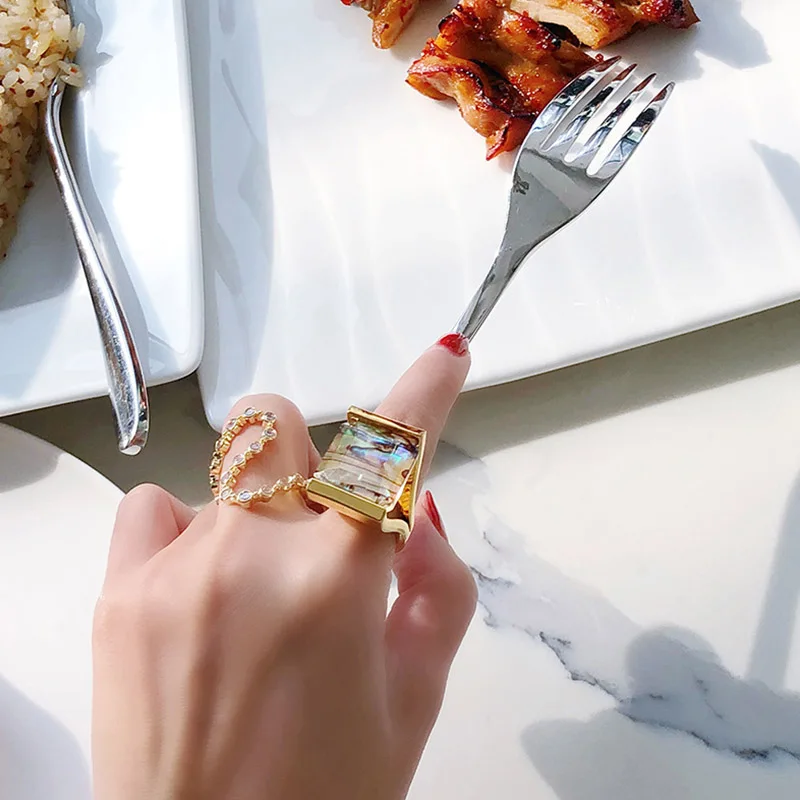 Новая мода из золота с уникальным дизайном цвет s-образный горный хрусталь кольца