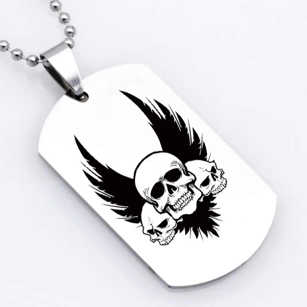 2018 новый дизайн мужские ювелирные изделия из нержавеющей стали Череп ангел