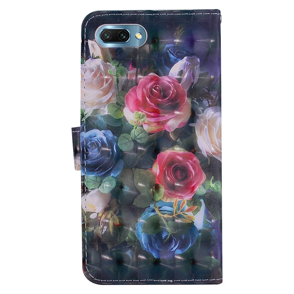 Чехол кошелек для Huawei Honor 10 COL L29A кожаный флип чехол L29 подставка с 3D рисунком