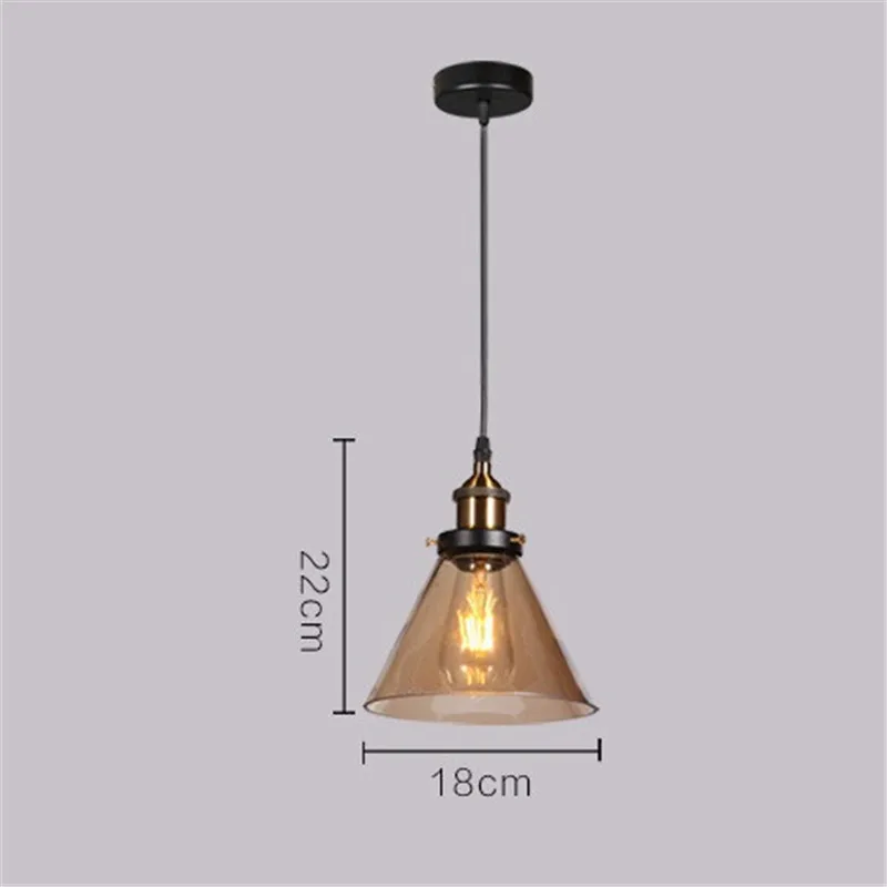 Современные подвесные светильники из янтарного стекла светодиодный потолочный