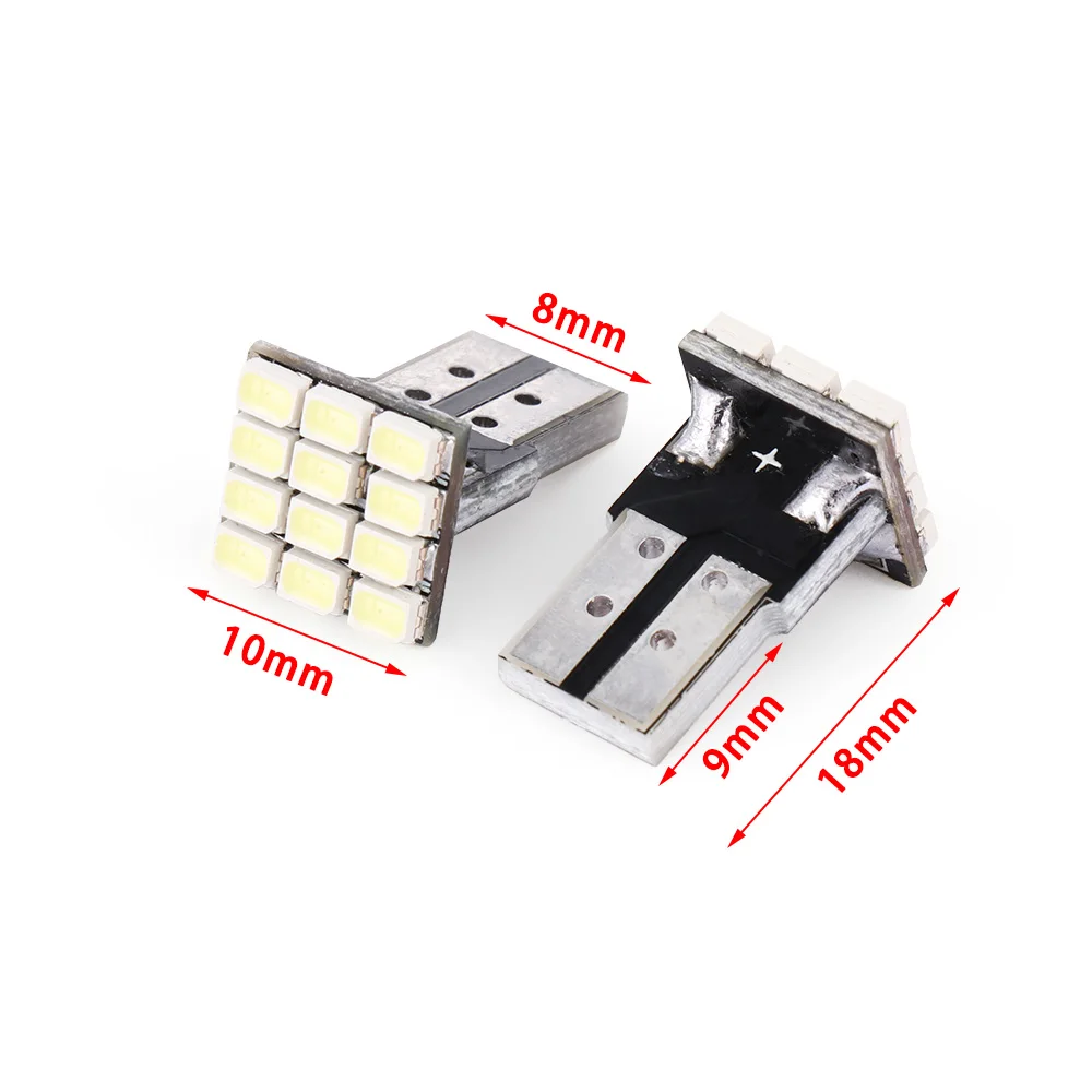 W5W 12SMD 1206 Автомобильный Клин белый светодиод постоянного тока 12 В безошибочный