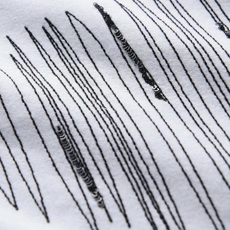 Мужская футболка Minglu с коротким рукавом и блестками из хлопка спандекса большого