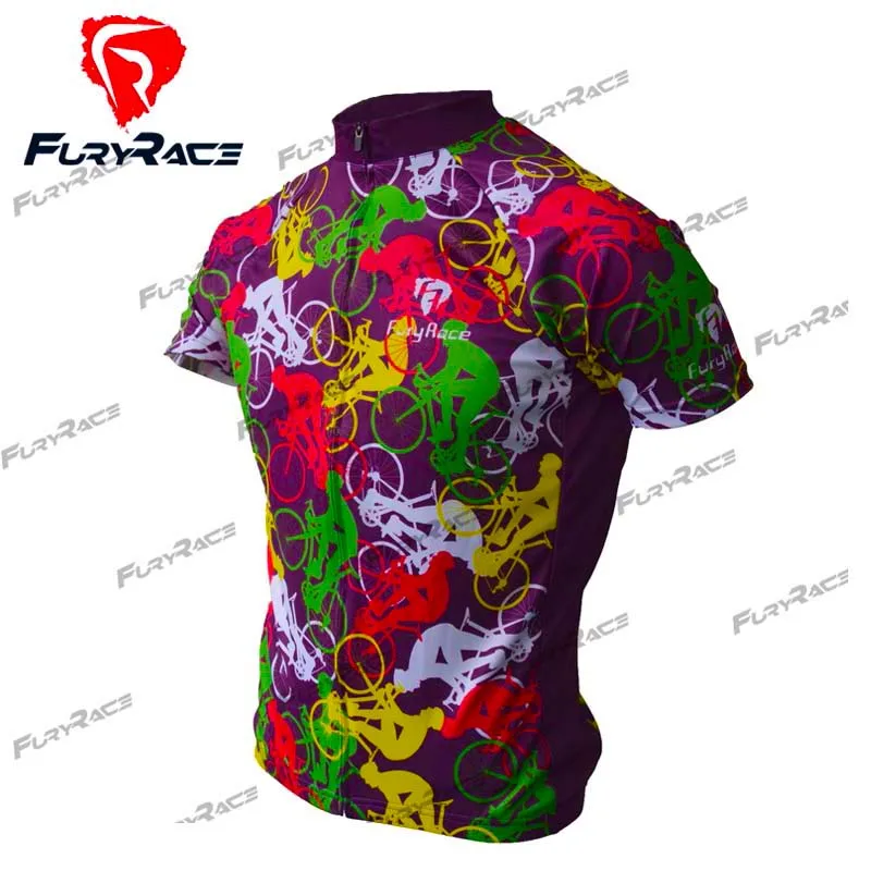 2016 Fury Racing Велоспорт Джерси Спортивная одежда Pro Mtb короткий рукав майки для