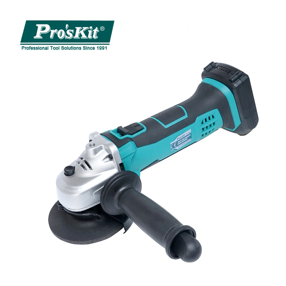 

Lithium Battery Angle Grinding Machine Pro'skit PT-1806G 18V For Grinding Or Cutting Machine Variable Speed Rotary Grinder Tools