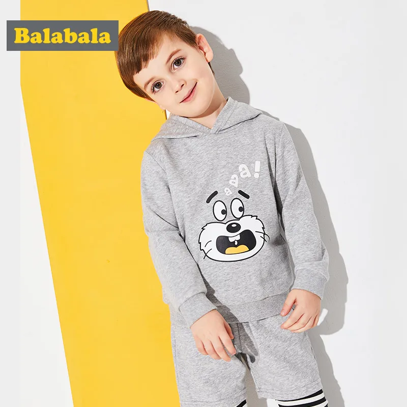 Balabala/комплект одежды для мальчиков милая весенняя одежда с аппликацией в виде